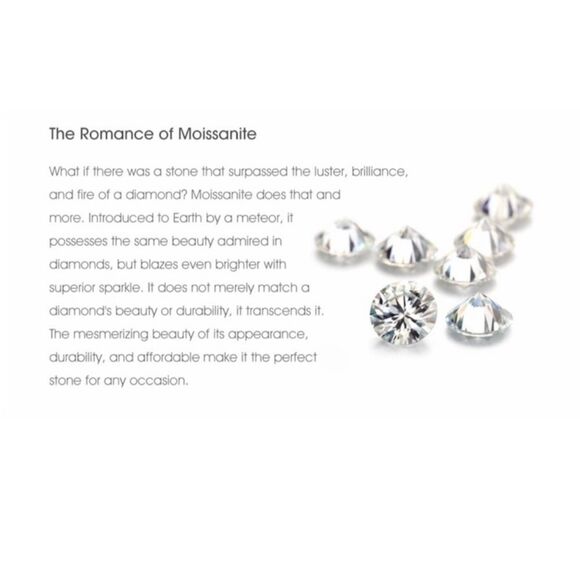 CERTIFIED Moissanite Diamond 2Ct. Round & Halo Design Stud Earrings - Picture 7 of 9